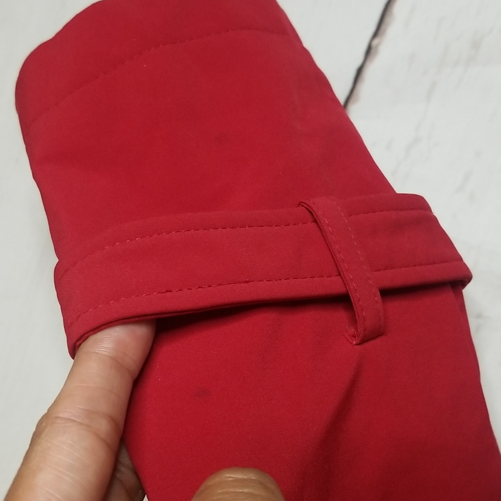 SOLD! IP Kristen Blake Red Fall Duffle Coat - Picture 13 of 15